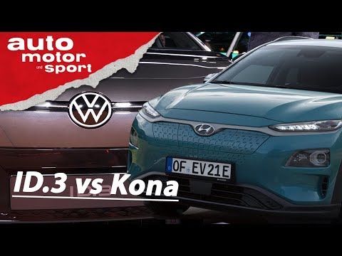 IAA 2019: VW ID.3 vs Hyundai Kona electric - E-Kompakte im Vergleich I auto motor und sport