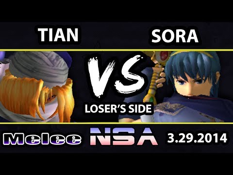 Northeastern Smash Attack 2 - Tian (Sheik) Vs. Sora (Marth, Fox) - Losers Bracket
