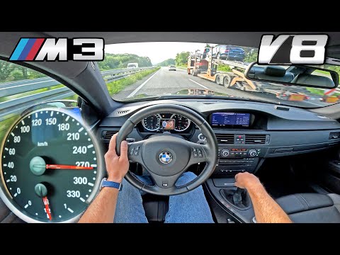 BMW M3 E92 MANUAL | TOP SPEED POV on AUTOBAHN