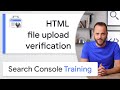 HTML File Upload For Site Ownership Verification Google Search Console Training