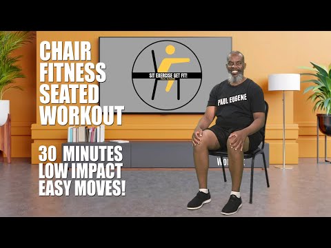 Chair Fitness Low Impact Workout | Easy Seated Exercise | 30 Minutes | Limited Mobility Home Workout