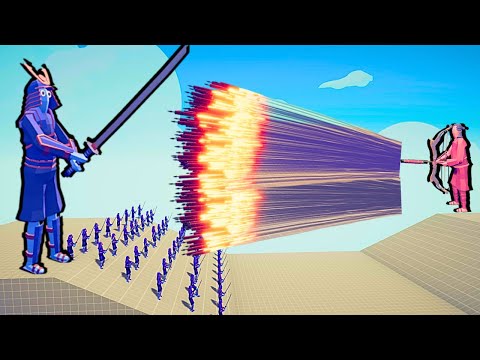 50x SAMURAI TEAM vs EVERY GOD - Totally Accurate Battle Simulator TABS
