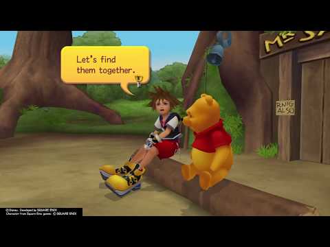 Kingdom Hearts Re:Chain of Memories (PS4) Story Cutscene #55 Sora meets Winnie the Pooh