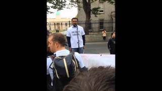 Speaking at the first protest march organised by me 25/10/15