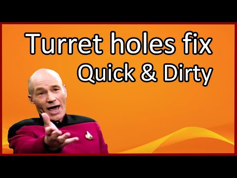 3.10 Turret shield holes fix - quick & dirty