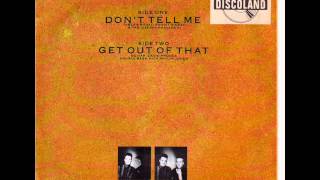 BLANCMANGE - DON'T TELL ME - GET OUT OF THAT