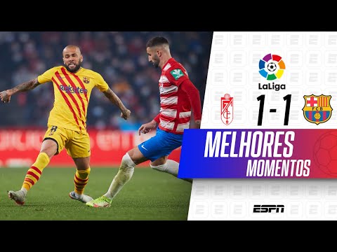 Gols e lances de Granada x Barcelona