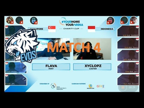 Indonesia (XCN+SIREN)Vs Singapore (Evos) | Game 4 | AESF Charity Cup Final