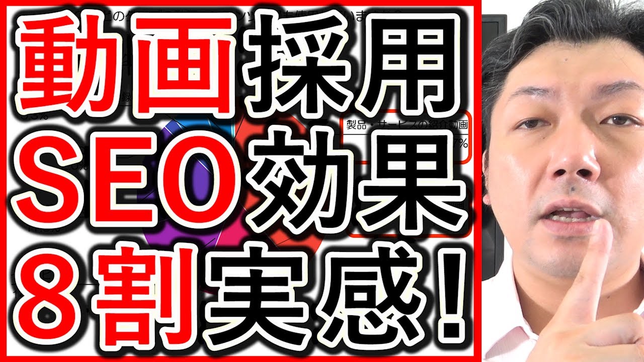 動画コンテンツにSEOの効果はあるのかを、調査の数字をもとに酒井大輔が解説する動画のサムネイル