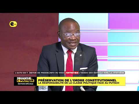 SPÉCIAL ENTRETIEN / PRÉSERVATION DE L'ORDRE CONSTITUTIONNEL