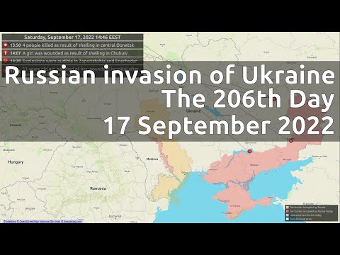 Russian invasion of Ukraine. The 206th Day (17 September 2022)