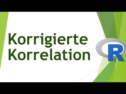 Korrigierte Korrelation in R