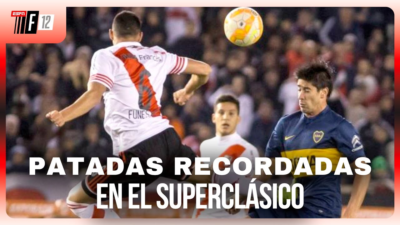 ¡CON EL CUCHILLO ENTRE LOS DIENTES! LAS PATADAS MÁS RECORDADAS DEL SUPERCLÁSICO | ESPN F12