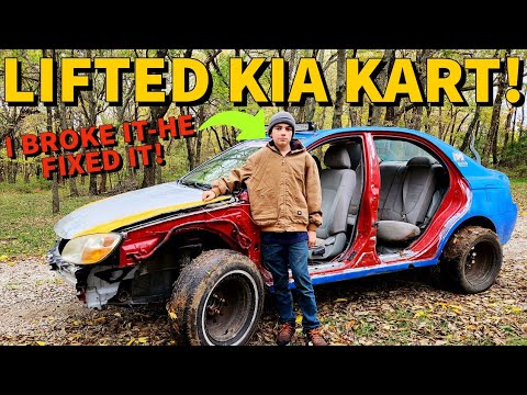 LIFTING a KIA Spectra-Made HUGE Mistakes! My Son Fixes It!