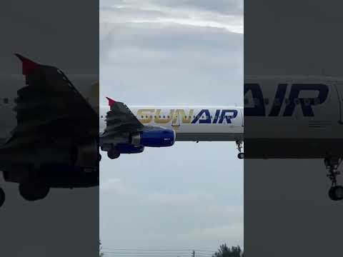 Airbus319 SUNAIR Airlines from Camaguey Cuba Spotting-subscribe #shorts