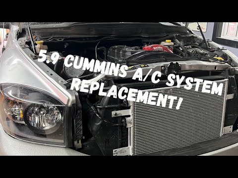 2003-2009 5.9/6.7 3rd gen Cummins A/C repairs. Compressor, orifice tube, dryer and condenser