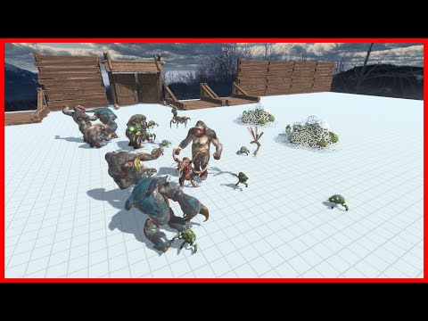 5x GORO THE GIANT VS 2x FACTIONS - ANIMAL REVOLT BATTLE SIMULATOR