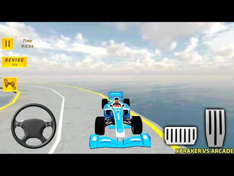 Impossible Blue Fromula Ramp Car Stunts: All 90 Challenge Levels Completed - Android Gameplay 3D