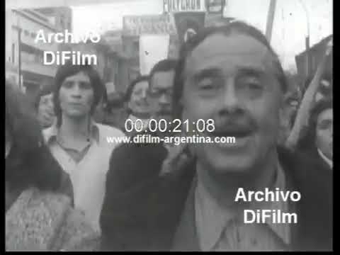 Election campaign of Salvador Allende in Chile - 1972 ARCHIVE FOOTAGE