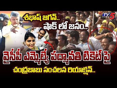 టిప్పర్ డ్రైవర్.. | Chandrababu SHOKCING COMMENTS on YSRCP MLA Jonnalagadda Padmavathy Seat | TV5 Teluguvoice