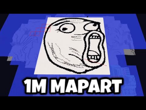 Griefing 1M Troll Face Mapart On 9b9t | Minecraft
