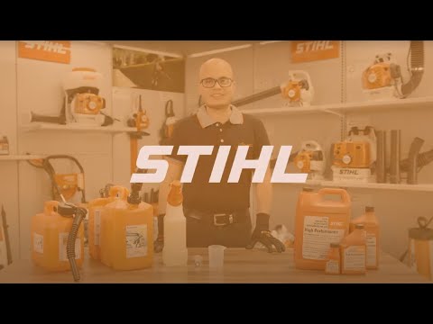 ¿Cómo hacer una correcta mezcla de aceite y combustible para nuestros equipos STIHL? | Equipo STIHL