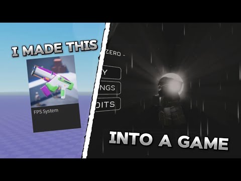 I made a FPS GAME using the ROBLOX FPS TEMPLATE!