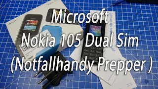 Microsoft Nokia 105 Dual Sim (Notfallhandy, Prepper)