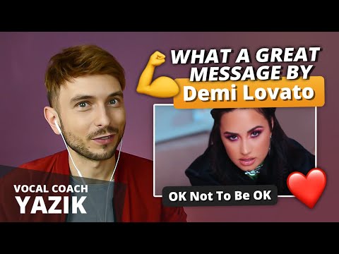 Vocal Coach YAZIK reaction to Demi Lovato & Marshmello - OK Not To Be OK