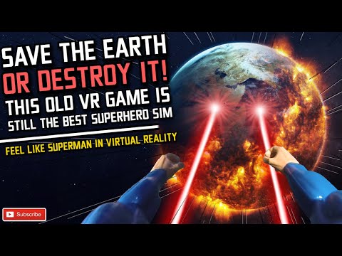 Save the world OR DESTROY IT in this VR SUPERHERO Simulator // Oculus Quest 2 Airlink Gameplay
