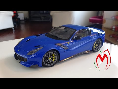 Ferrari F12 TDF Azzurro Dino (Dino Blue) made by BBR in 1/18 Diecast.