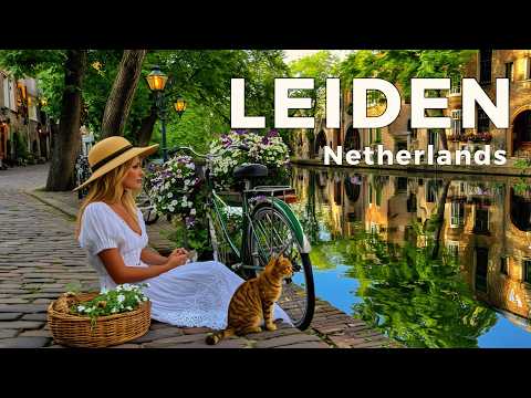Leiden, Netherlands: Dutch Student Lifestyle - City Walking Tour 4K