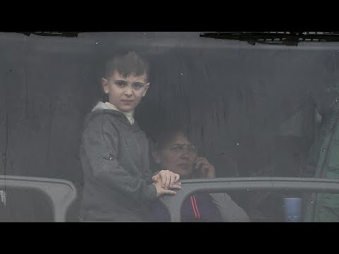 Ukrainians fleeing war welcomed in Polish border town of Przemysl