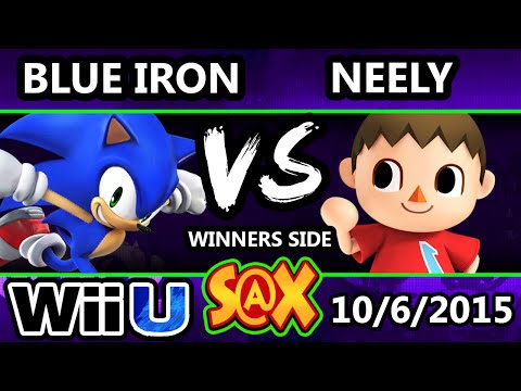 S@X 118 - Blue Iron (Sonic) Vs. SH | Neely (Villager) SSB4 Tournament - Smash Wii U - Smash 4