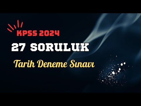 70) Question 8 Pattern You'll Hear for the First Time in KPSS | KPSS 2024 | History Trial Exam