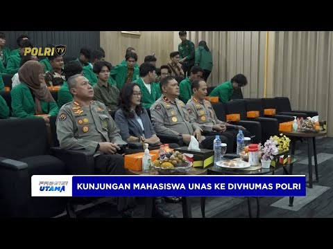 KULIAH UMUM MAHASISWA UNAS DI DIVISI HUMAS POLRI, PERKUAT SINERGI DAN LITERASI DIGITAL