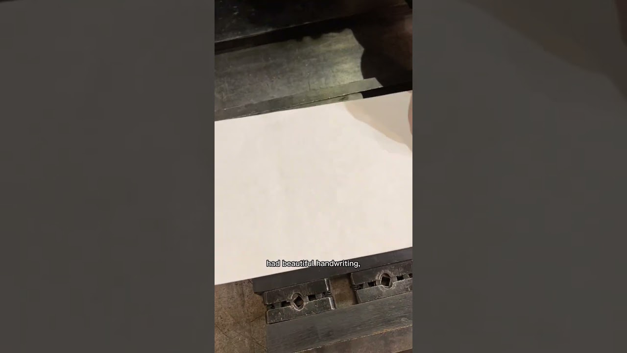 Doing some letterpress printing for National Handwriting Day (January 23)