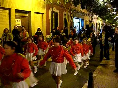 Majorettes Alaior-Salida en Mahon 24 de Diciembre