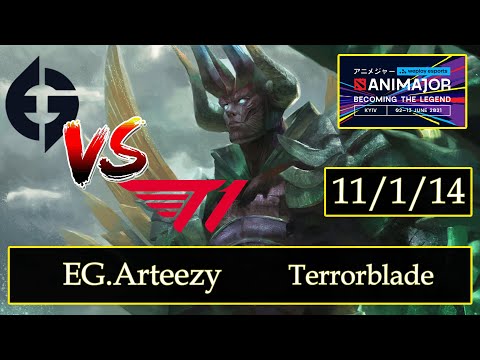 Terrorblade Dota 2 - EG.Arteezy - 11/1/14 - Safe Lane / Pos 1 - Evil Geniuses VS T1 - Lower Bracket
