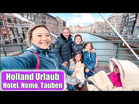 Amsterdam with 4 kids 😍 Feeding pigeons & NEMO Museum! Holland family vacation tips | Mommyseelen