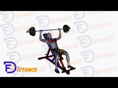 Exercice Développé couché incliné barre en guillotine