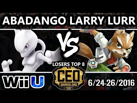 CEO 2016 Smash 4 - eLevate Larry Lurr (Fox, Donkey Kong) Vs. Abadango (Mewtwo) SSB4 Losers Top 8