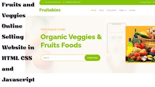 Download the video "How to create a Fruits and Vegetables selling website in HTML CSS and Javascript | Source code"