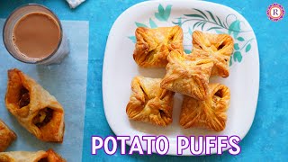 Aloo puff recipe | Potato puffs | With readymade pastry sheets