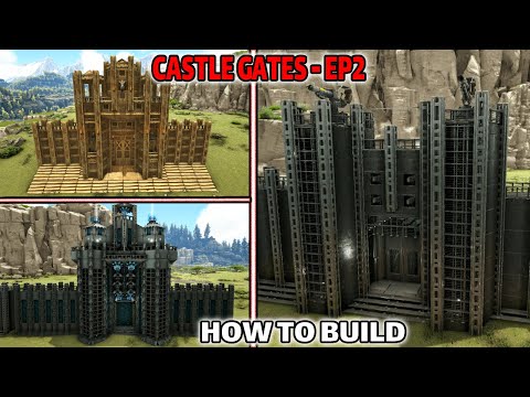 ARK: How To Build a Castle Gate! (Ep 2)
