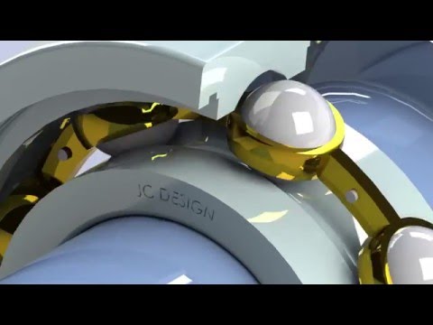 Deep Groove (Radial) Ball Bearing- SolidWorks Exploded Assembly/Working Animation w/ CAD File
