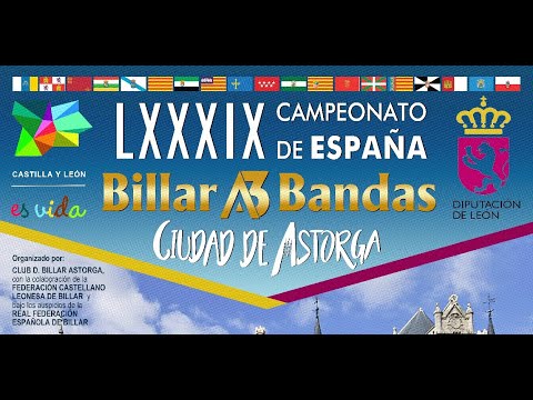 CUARTOS DE FINAL MESA 3: LXXXIX CTO. ESPAÑA TRES BANDAS -ASTORGA-