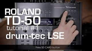 Video thumbnail for Roland TD-50 sound module tutorial #1: Loading the drum-tec Live Sound Edition backup by drumtecTV