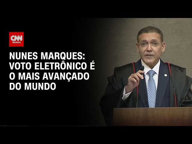 Nunes Marques em posse no TSE: Voto eletrônico é o mais avançado do mundo | CNN PRIME TIME