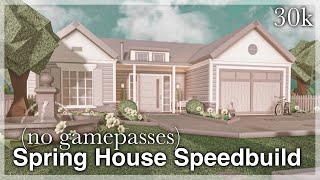 Bloxburg - Spring House Speedbuild (no gamepasses) | exterior
